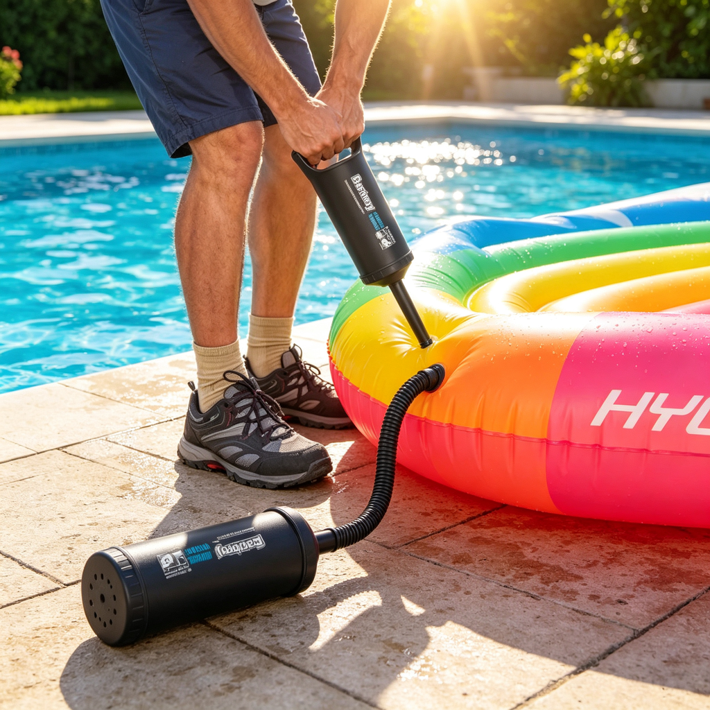 Bestway Hydro-Force Bomba de Mano Manual 36 cm | Kayak, SUP y Productos Inflables | 3 Adaptadores de Válvula