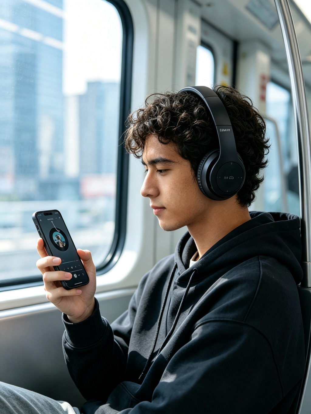 Auriculares Bluetooth SODANY TS-0230 | Inalámbricos Over-Ear | Negro