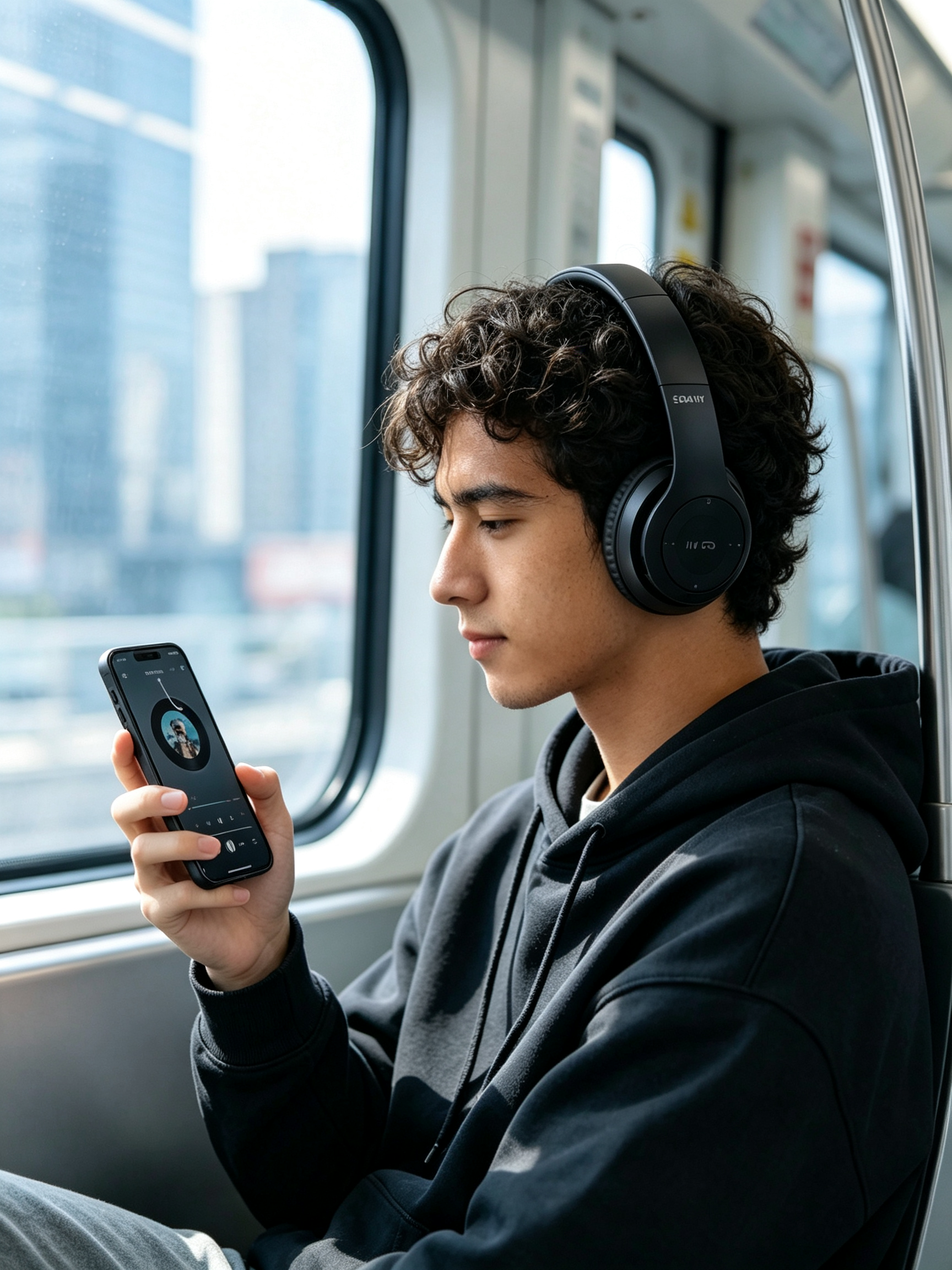 Auriculares Bluetooth SODANY TS-0230 | Inalámbricos Over-Ear | Negro