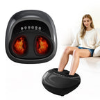 Masajeador de pies con temperatura corporal inteligente, con múltiples ajustes de fuerza y múltiples ajustes de temperatura, adecuado para la mayoría de los tamaños de pies, adaptador EU, el regalo ideal para los mayores, se puede usar en