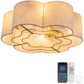 Ventilador de techo de 19 pulgadas moderno, alas de ABS, doble control a través de la app y el mando a distancia, seis velocidades reversibles de configuración del ventilador, ideal para dormitorios y guarderías