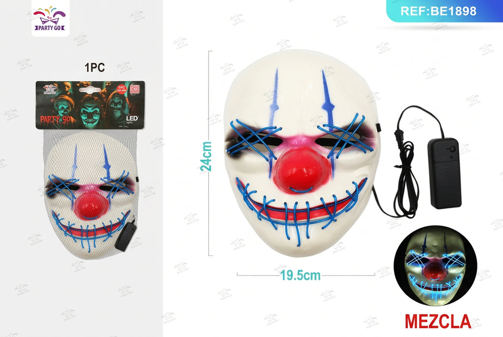 Mascarilla de Luz Fría para Halloween