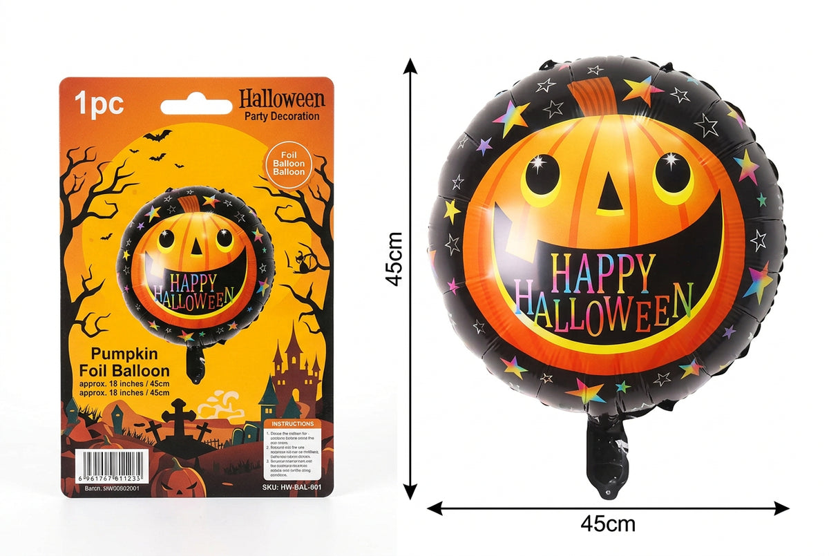 Globo de Aluminio para Halloween 1 Unidad