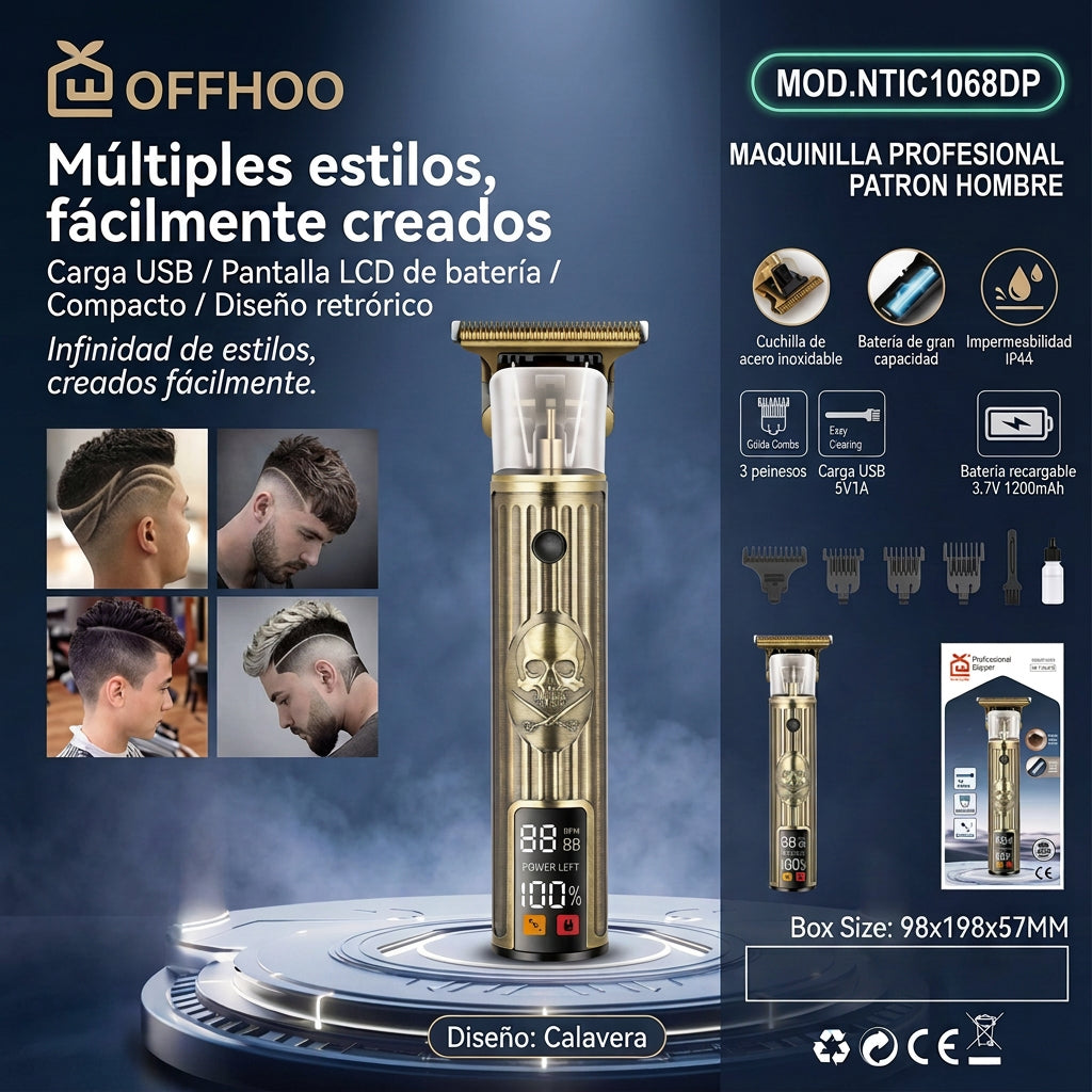 Maquinilla de Afeitar Patron Calavera