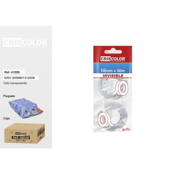 CELO INVISIBLE 18MM X 30M 2UDS