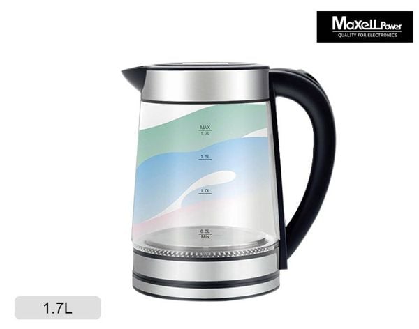 Hervidor de Agua 1.7L Jarra Cristal Maxell Power