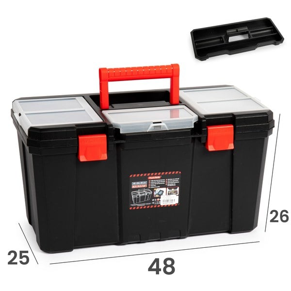 CAJA HERRAMIENTAS 48x26 NEGRO