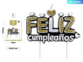 Vela de Cumpleaños Feliz para Decoración de Pastel