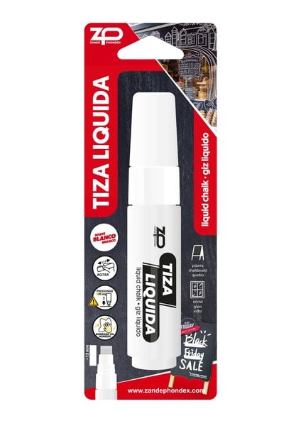 Rotulador Tiza Líquida 12mm Blanco