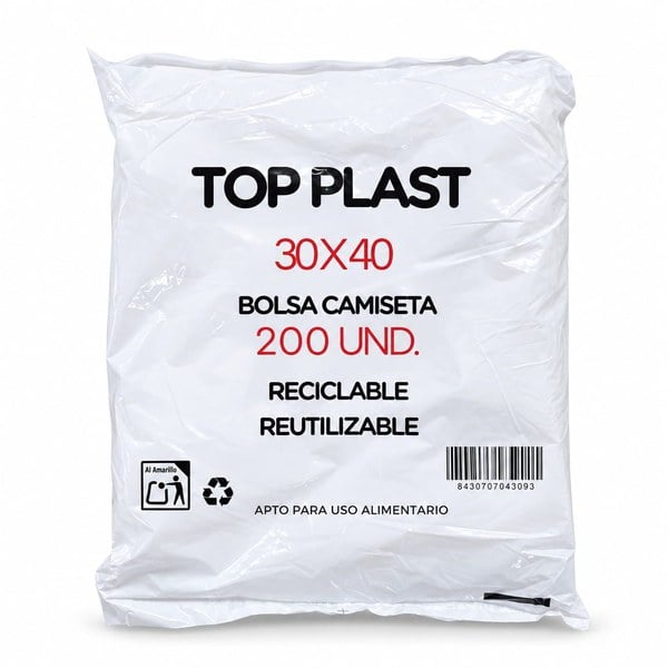 Bolsa Camiseta 30x40 200 Unidades