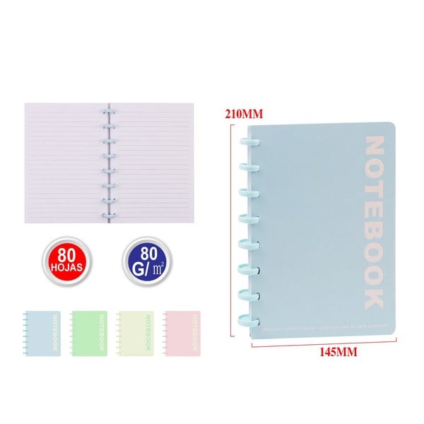 Cuaderno de Notas A5 con Anillos