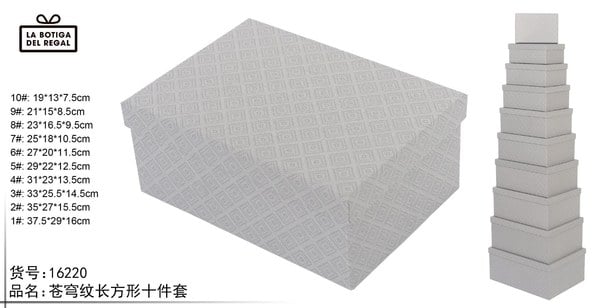CAJA DE REGALO JUEGO 10 PIEZAS