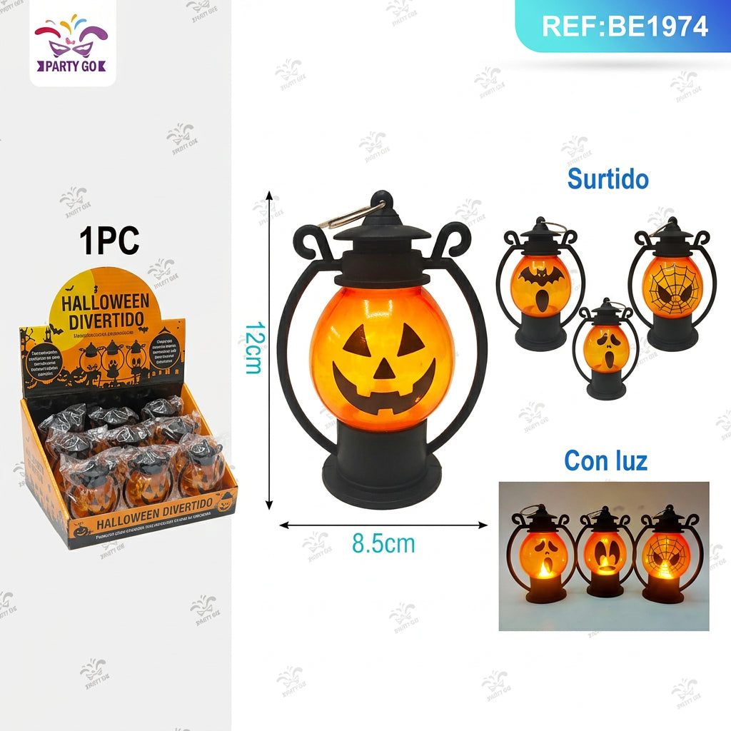 LINTERNA NARANJA DE HALLOWEEN PARA FIESTAS