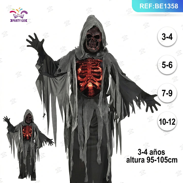 Disfraz de Demonio de Cara Roja para Niños