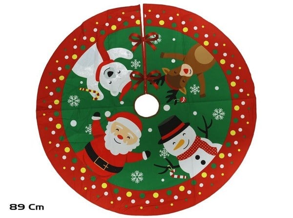 Alfombra Pie Pino Feliz Navidad 89cm