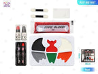 Set de Maquillaje: Sangre Falsa, Murciélago, 6 Colores
