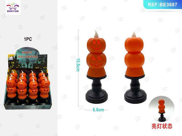Candelabro de Calabaza Larga Halloween