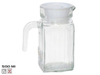 Jarra Cristal 500ml Luisa Tapa Blanca