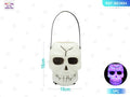 CALAVERA DE HALLOWEEN CON GYPSOPHILA (1 PIEZA)