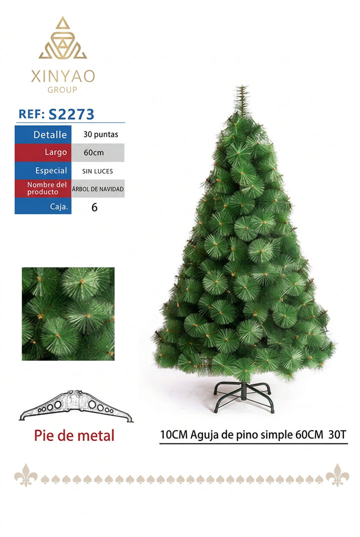 Arbol Navidad 60cm 30T