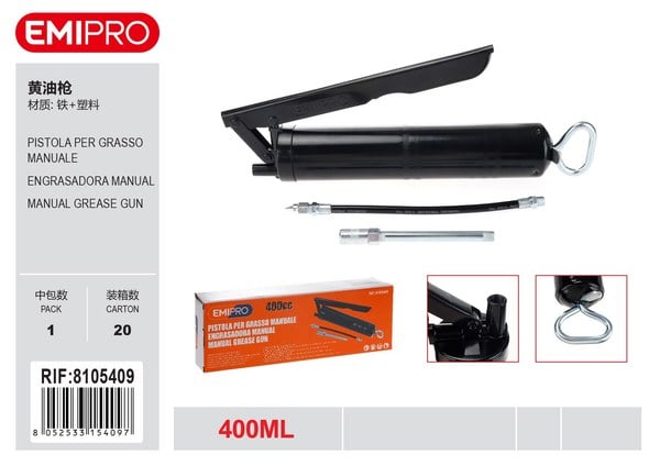 EMI PISTOLA DE GRASA MANUAL 400ML