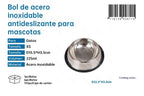Bol Antideslizante Acero Inoxidable para Mascotas XS