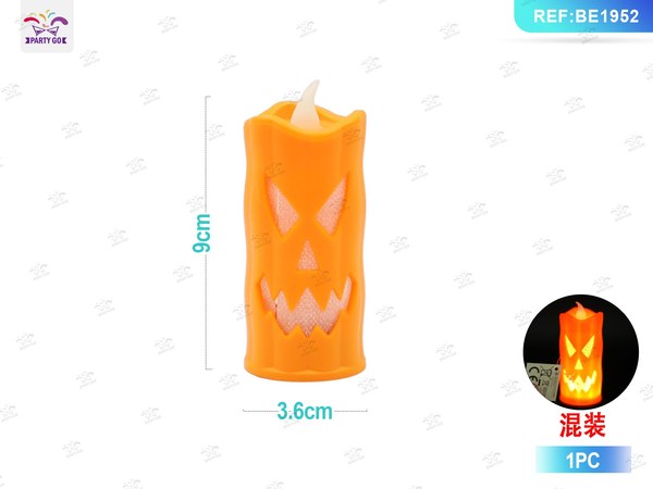 Lámpara de Vela Calabaza Halloween 1pc