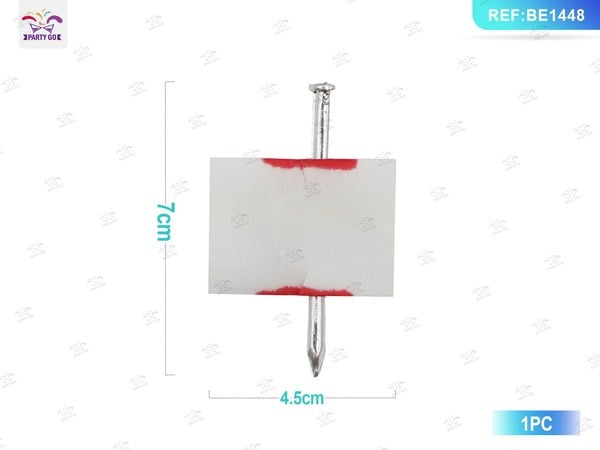 Accesorio de Halloween: Clavo con Sangre Falsa