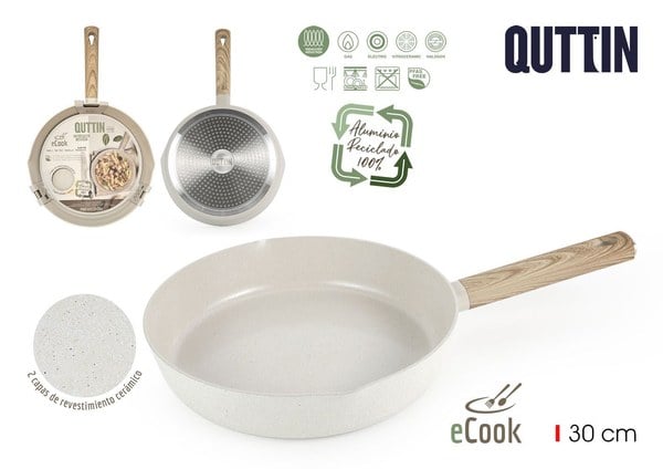 SARTEN 30CM ECOOK QUTTIN