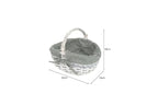 Cesta Mimbre Oval 25x19 cm