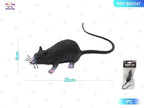 Raton Negro Pequeno PVC para Halloween