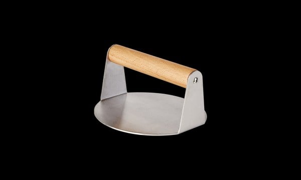 Prensador Hamburguesas Inox con Mango