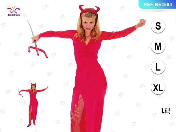 Traje de Vestido Demonio para Mujer