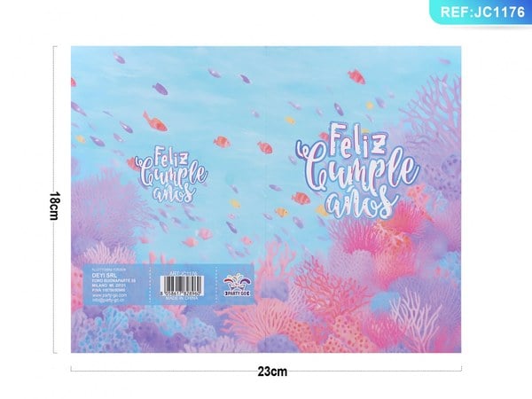 Tarjeta de Cumpleaños Temática Marina