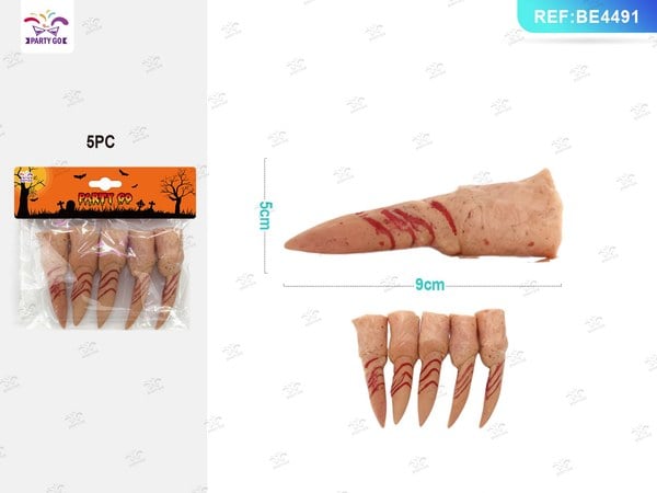 Juego de 5 Fundas para Dedos Halloween