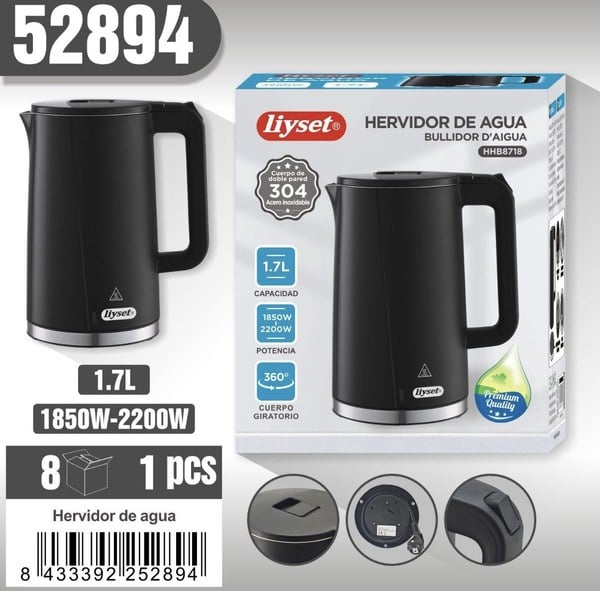 HERVIDOR DE AGUA HHB8718 1.7L