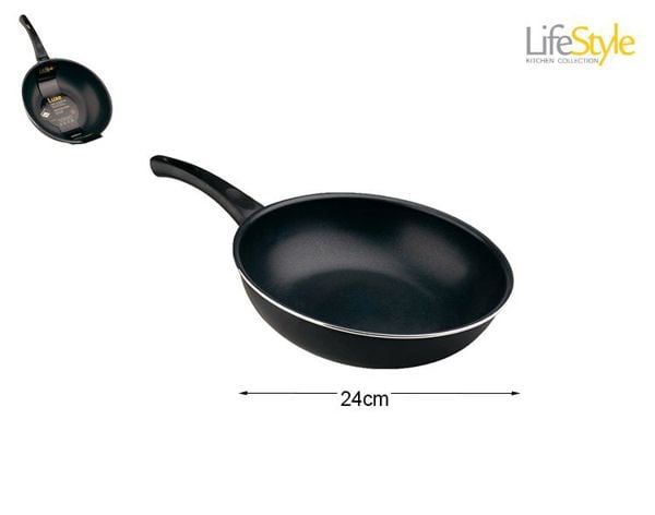 Sarten Wok Aluminio Induccion Luxe 24 cm