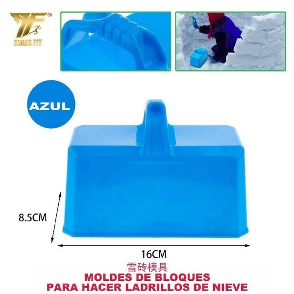 Moldes de Bloques de Nieve Azul 16x8.5cm