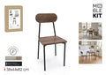 Silla Madera Metal Sigrid Moblekit