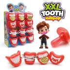 XXL Tooth Lollipop 12 Unidades Bocas