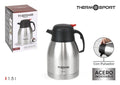Jarra Termo Inox 1.5L C/Pulsador Thermosport