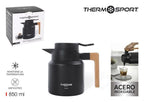 Jarra Termo Acero Madera 850ml THERMOSPORT