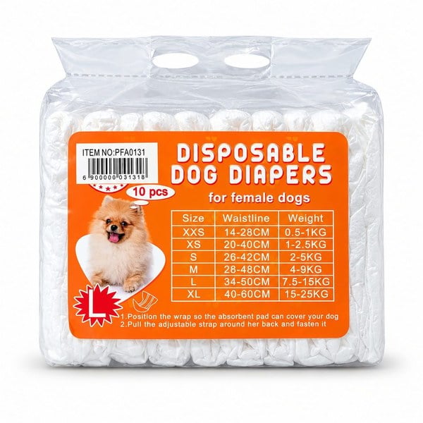 Pañales Desechables para Perras Hembras