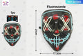 Mascarilla Fluorescente para Halloween