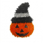 Calabaza Colgante Plana de Halloween con Sombrero 1pc