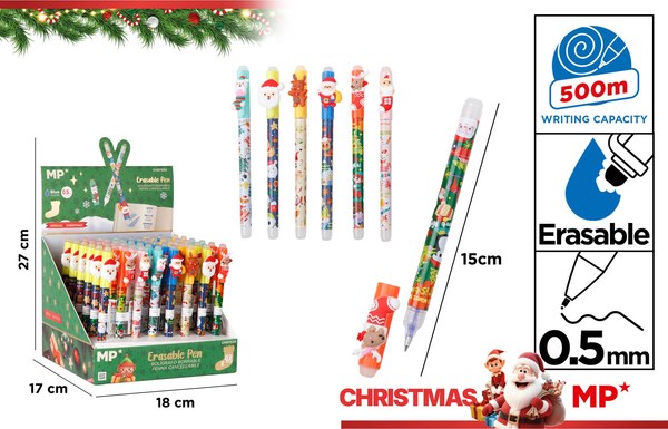 Bolígrafo Tinta Líquida Navideño