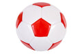 BALON DE FUTBOL BLANCO Y ROJO