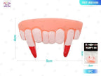 DIENTES SANGRIENTOS FALSOS 1PC