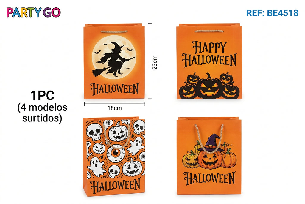 Bolsas de Regalo Halloween 4 Modelos Surtidos