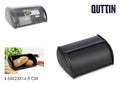 Panera Metalica con Tapa Quttin 34x23x14.5 cm